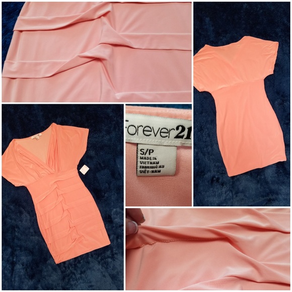 (SOLD) FOREVER 21 LIGHT PINK FITTED DRESS - Picture 8 of 8